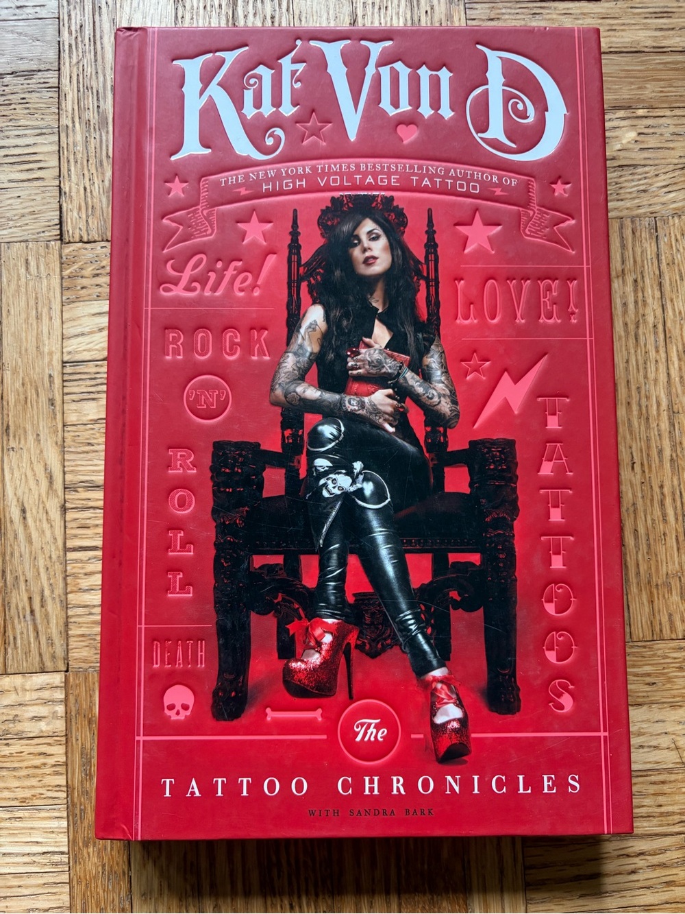 Kat Von D Red and Black Tattoo Photography Hardcover